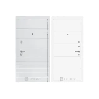 Входная дверь Лабиринт Трендо 13 Белый софт