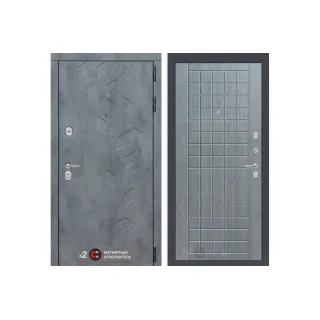 Входная дверь Бетон 09 (цвет Лен сильвер грей)