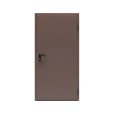 Дверь противопожарная металлическая ДПР-Олимп-01/30К дымогазонепроницаемая сплошная, угловая коробка (0925-2075), правая, RAL 8016