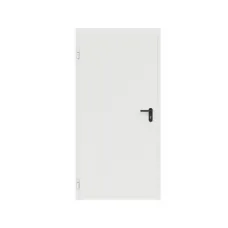 Дверь противопожарная металлическая ДПР-Олимп-01/60К сплошная, угловая коробка (950х2075), без порога, левая, RAL9016
