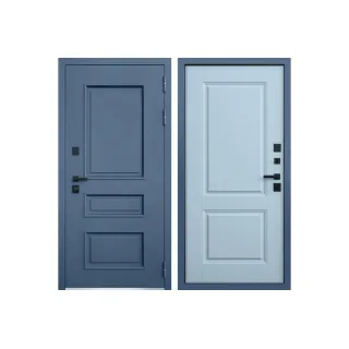 Входная уличная дверь с терморазрывом АСД Эльбрус 3К лайт софт грей